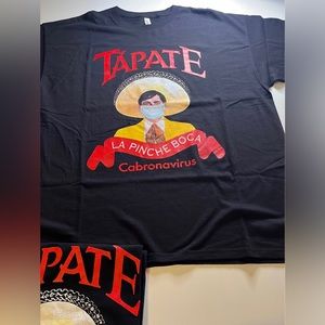 TÁPATE LA PINCHE BOCA CABRONAVIRUS FUNNY BLACK T-SHIRT